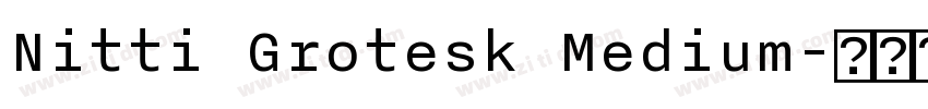 Nitti Grotesk Medium字体转换